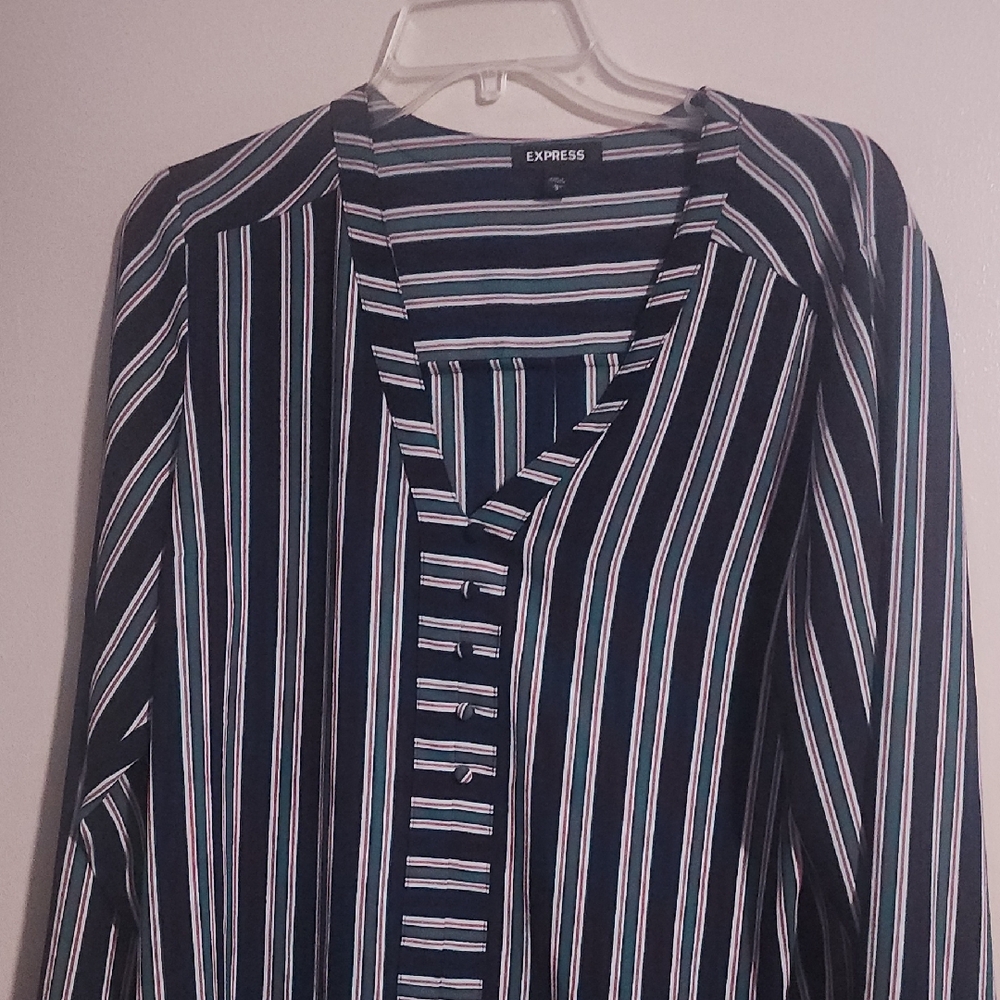 Express Striped Blouse in Multicolor